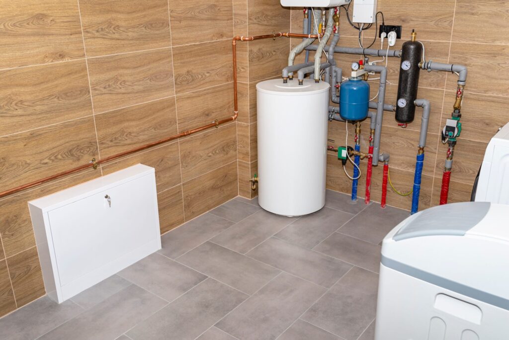 Residential water heater and plumbing system installed in Riverview